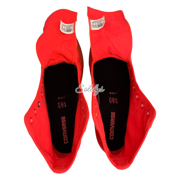 Converse 2013 CTAS Platform Plus Hidden Wedge Bold Pink Red Canvas Sneaker 10 - Picture 9 of 10